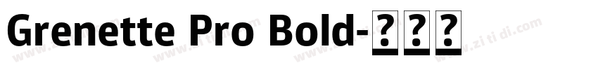 Grenette Pro Bold字体转换